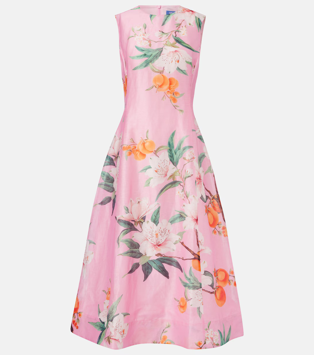 Cleo floral linen-blend midi dress | Mytheresa (UK)