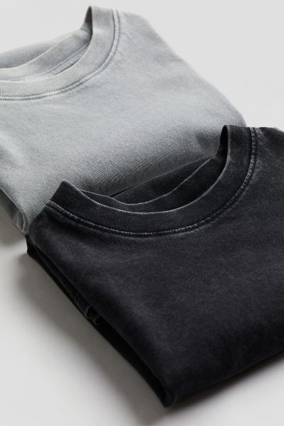 2-pack Cotton Jersey T-shirts | H&M (US + CA)