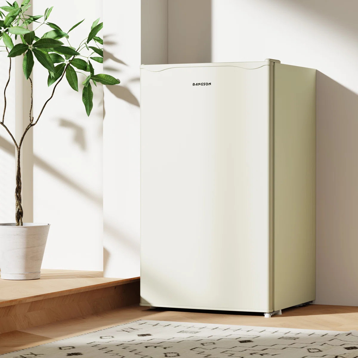 BANGSON 3.2 Cu.Ft Mini Fridge with Freezer, Low Noise Energy Efficient Compact Refrigerator for D... | Wayfair North America