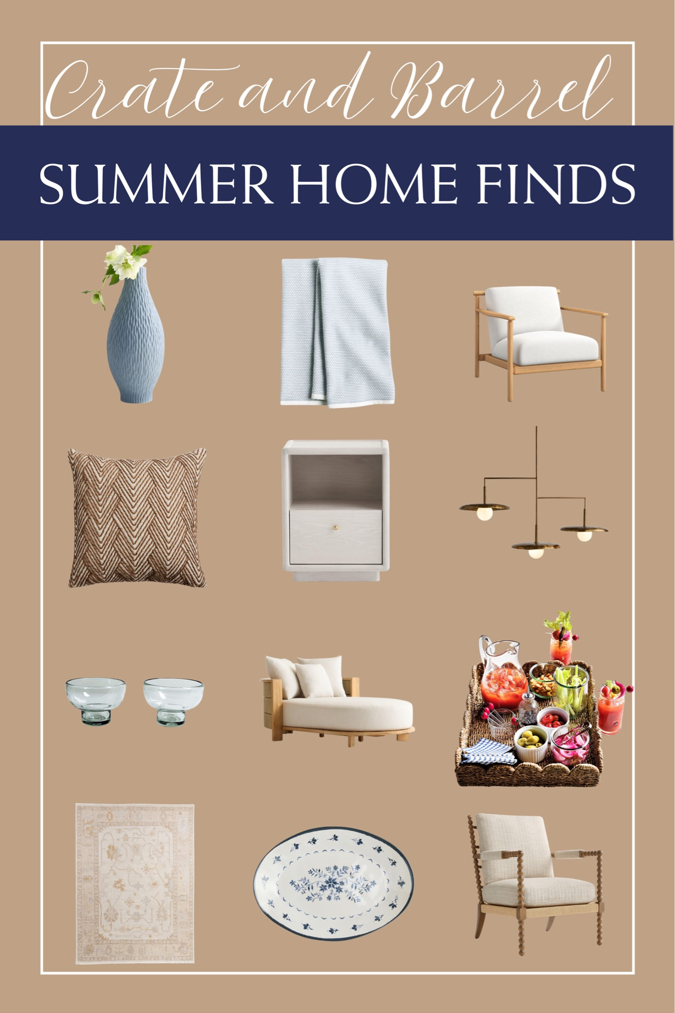 Check out these new and trending home finds from @Crate & Barrel  to brighten up your summer spaces! ☀️🍉⛱️🌊🐚

#LTKHome #LTKSeasonal #LTKSaleAlert