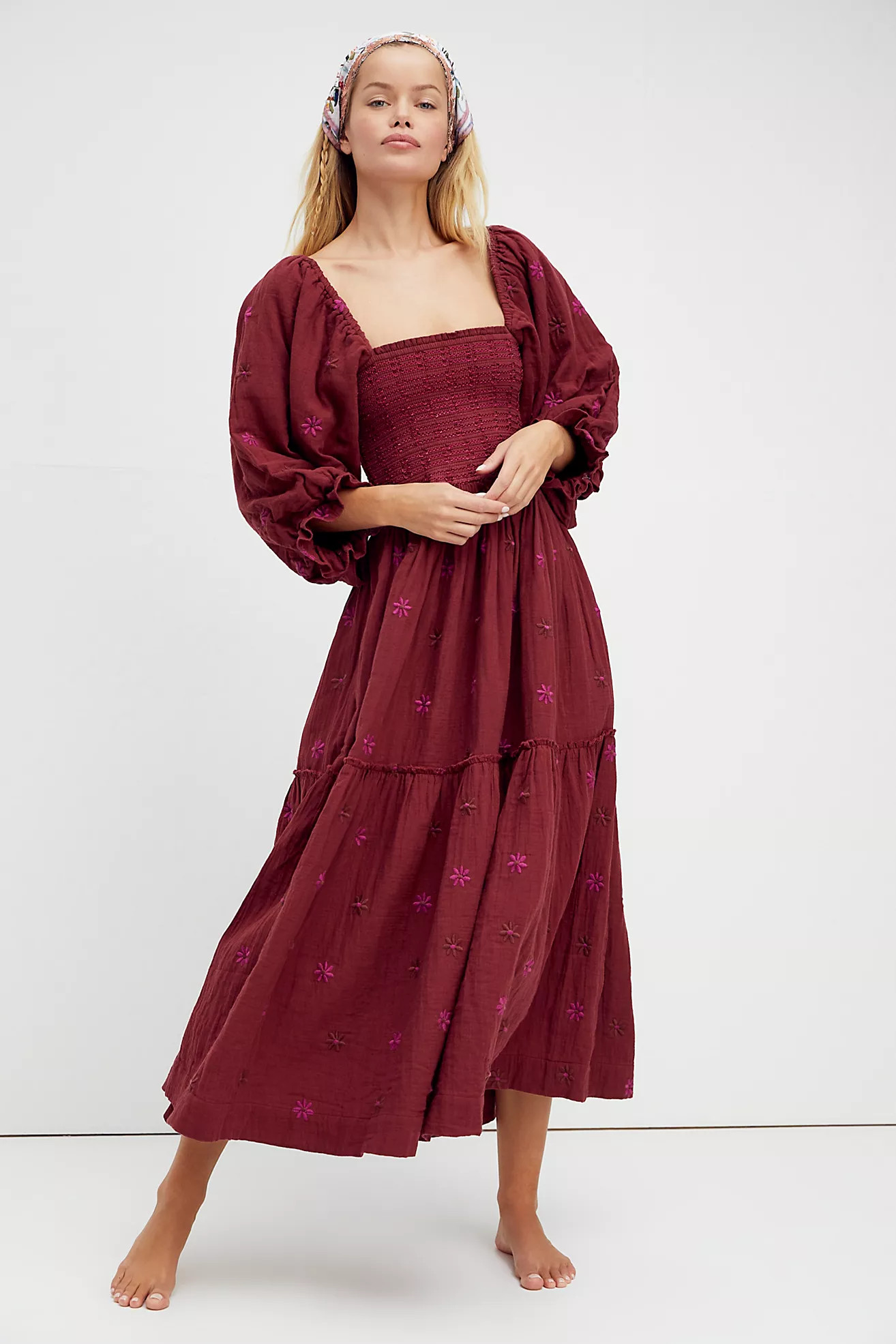 Dahlia Embroidered Maxi Dress | Free People (UK)