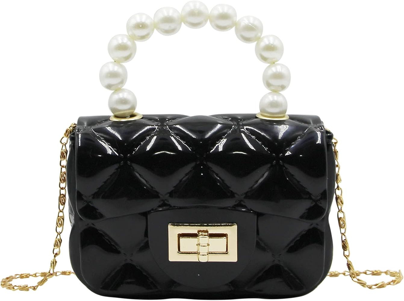 Mini Pink Purse for Little Girls Fashion Candy Handbag Satchel Jelly Shoulder Bag Crossbody Purse... | Amazon (US)