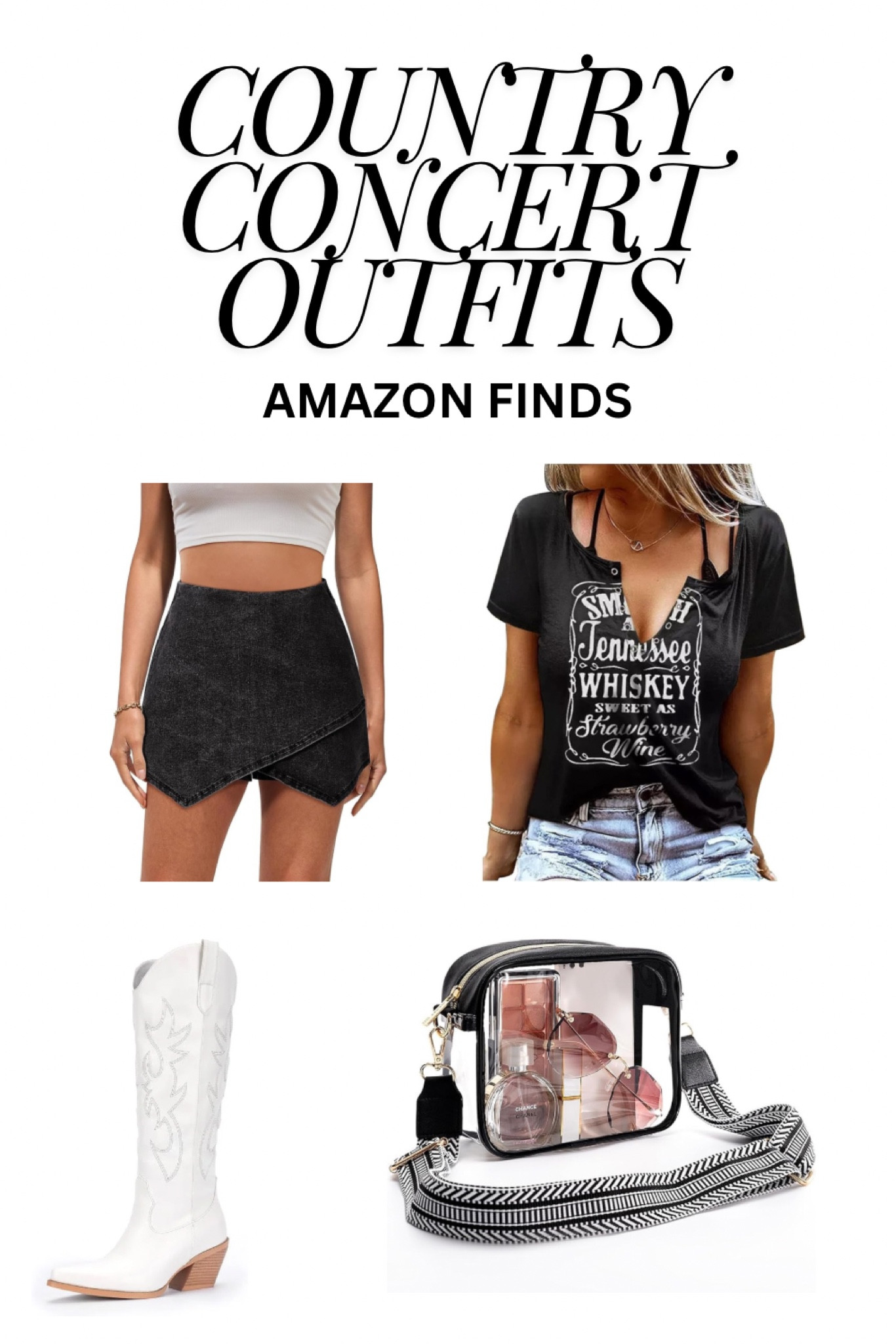 Tis the season for summer concerts! Country concert inspiration with stadium approved clear bag

#LTKStyleTip #LTKFindsUnder100