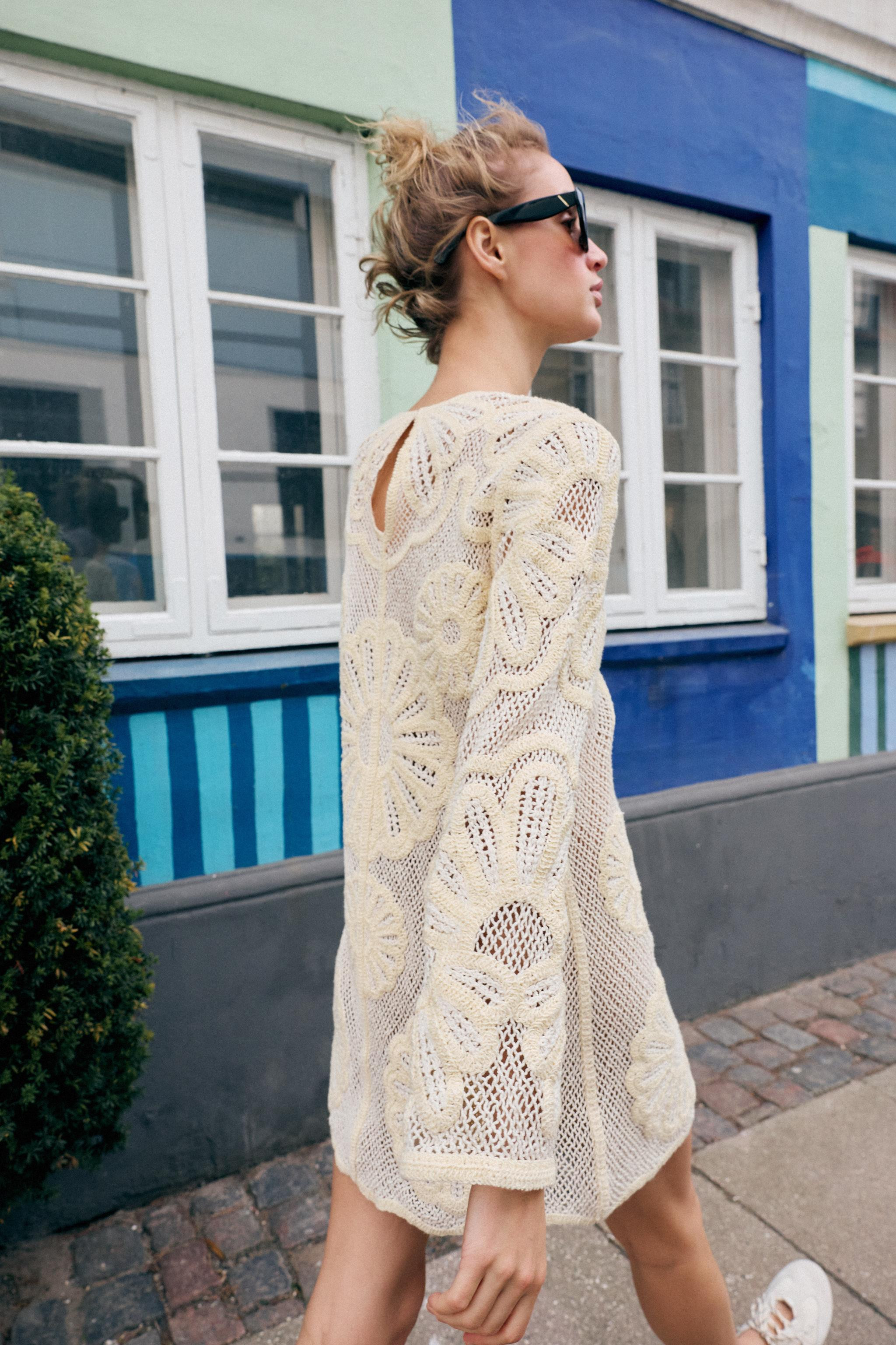 CROCHET SHORT DRESS | Zara US