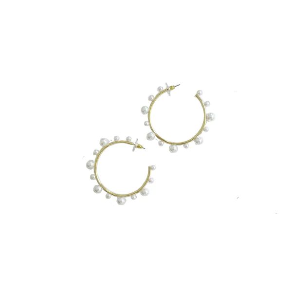 pearl hoops | Nicola Bathie Jewelry