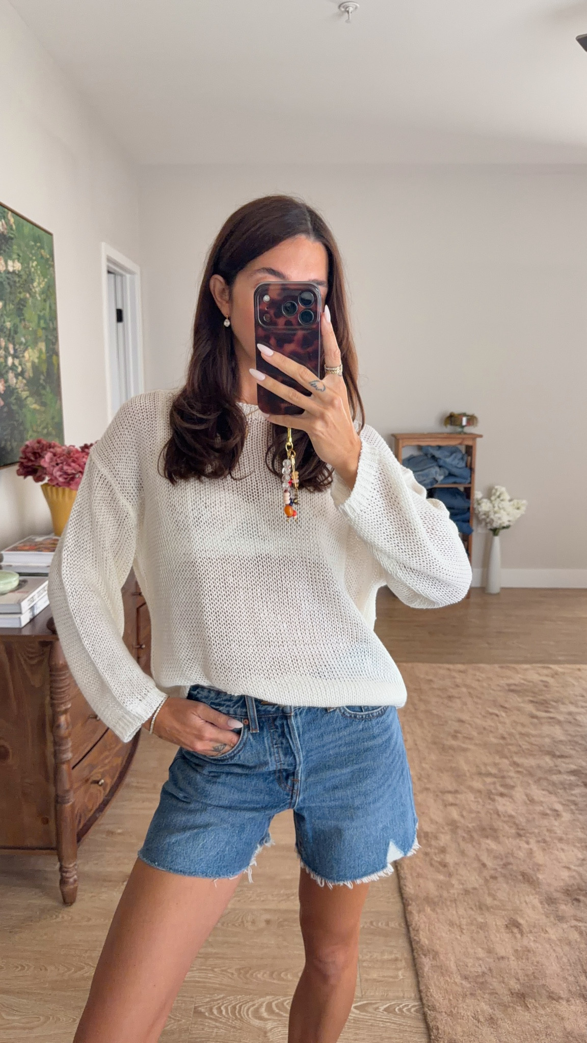 Summer outfit!!! S sweater and 24 in shorts

#LTKsummer #LTKstyletip #LTKjeans