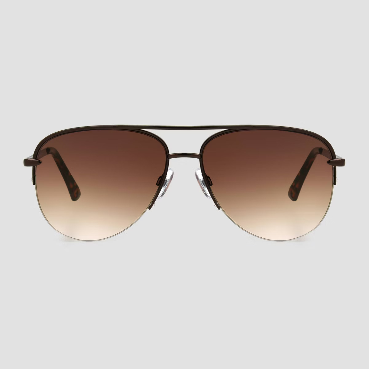 Women's Tortoise Shell Print Aviator Sunglasses - Universal Thread™ Light Brown | Target