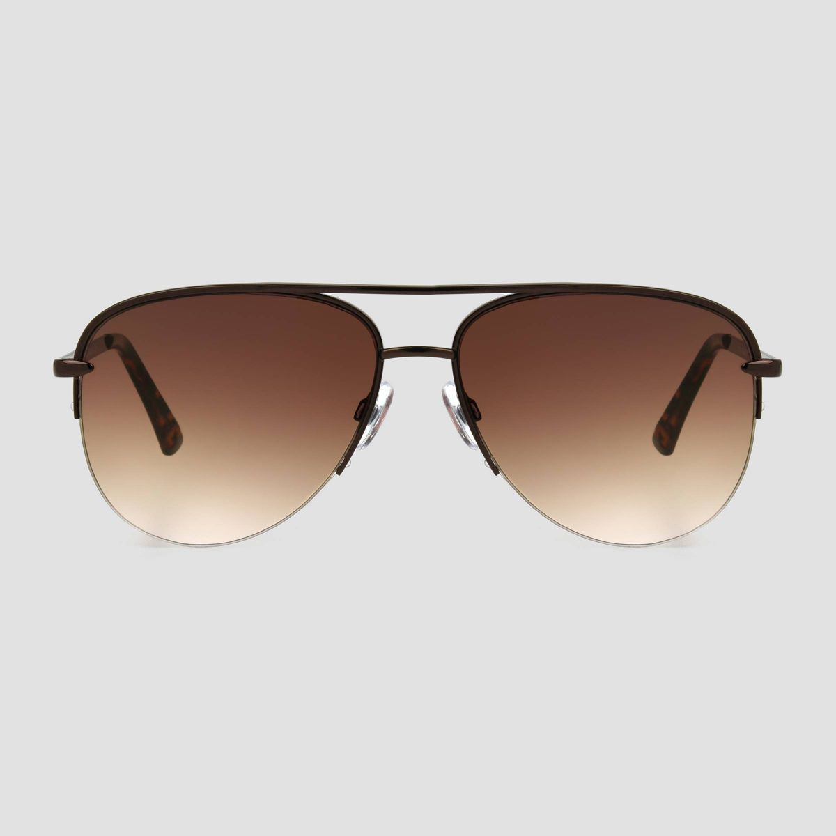 Women's Tortoise Shell Print Aviator Sunglasses - Universal Thread™ Light Brown | Target