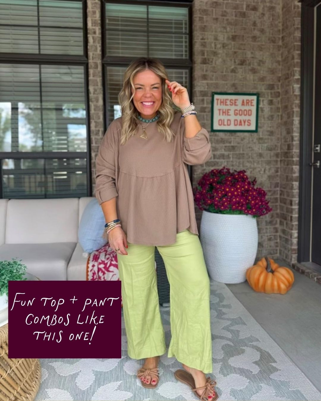 I love this fun top and pant combo !

#LTKgrwm #LTKootd #LTKSeasonal
