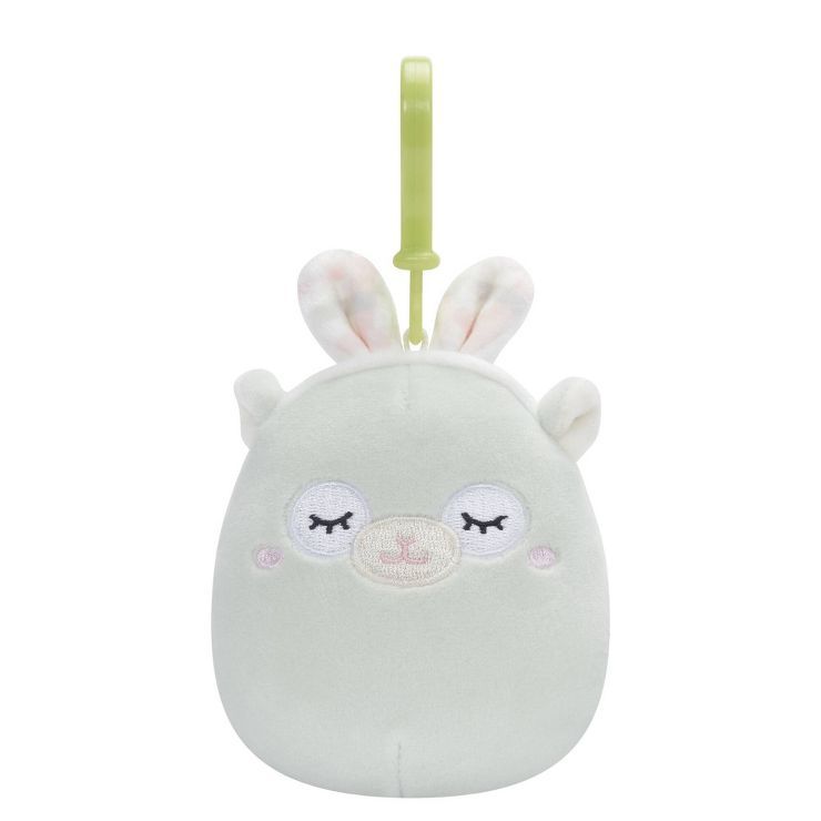 Squishmallows 3.5" Teal Llama with Bunny Ears Clip-on Plush Toy | Target