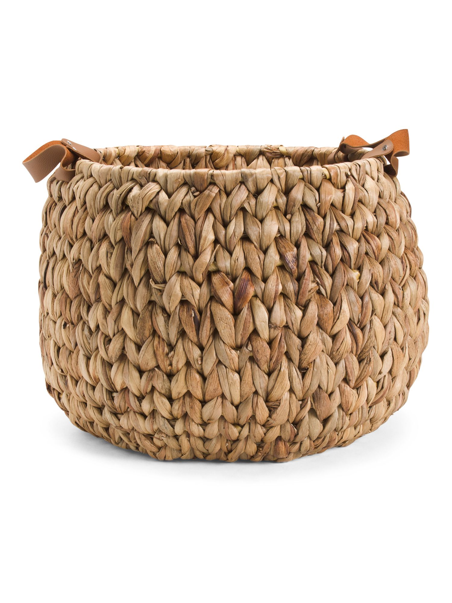 Large Round Natural Big Arrow Vertical Weave Basket | TJ Maxx