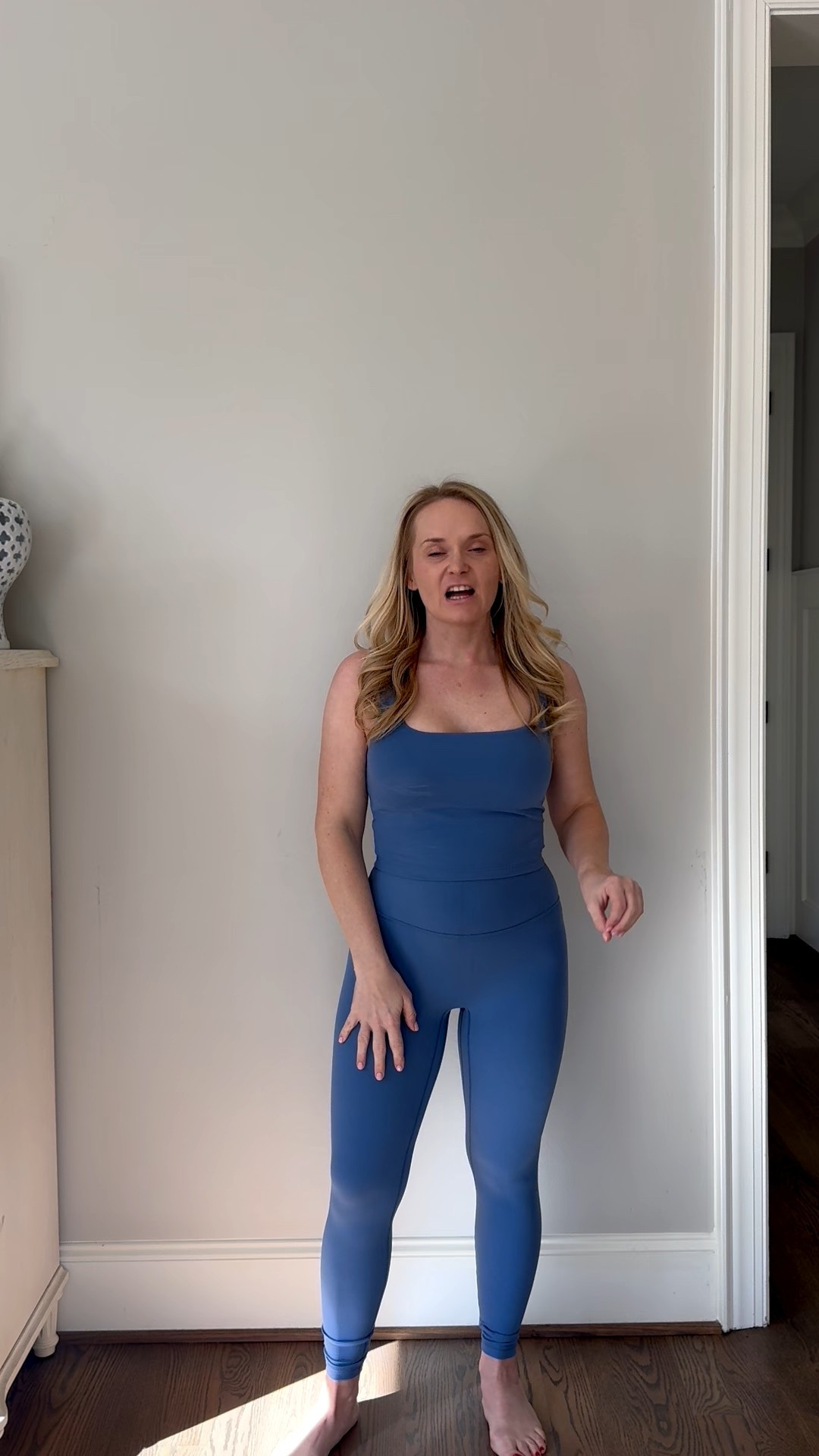 This workout set is under $65 for both pieces. What a steal! The fabric is super soft and I love that the bottoms are high waisted and the top has a built in bra. 

#LTKFindsUnder100 #LTKootd #LTKmomlife