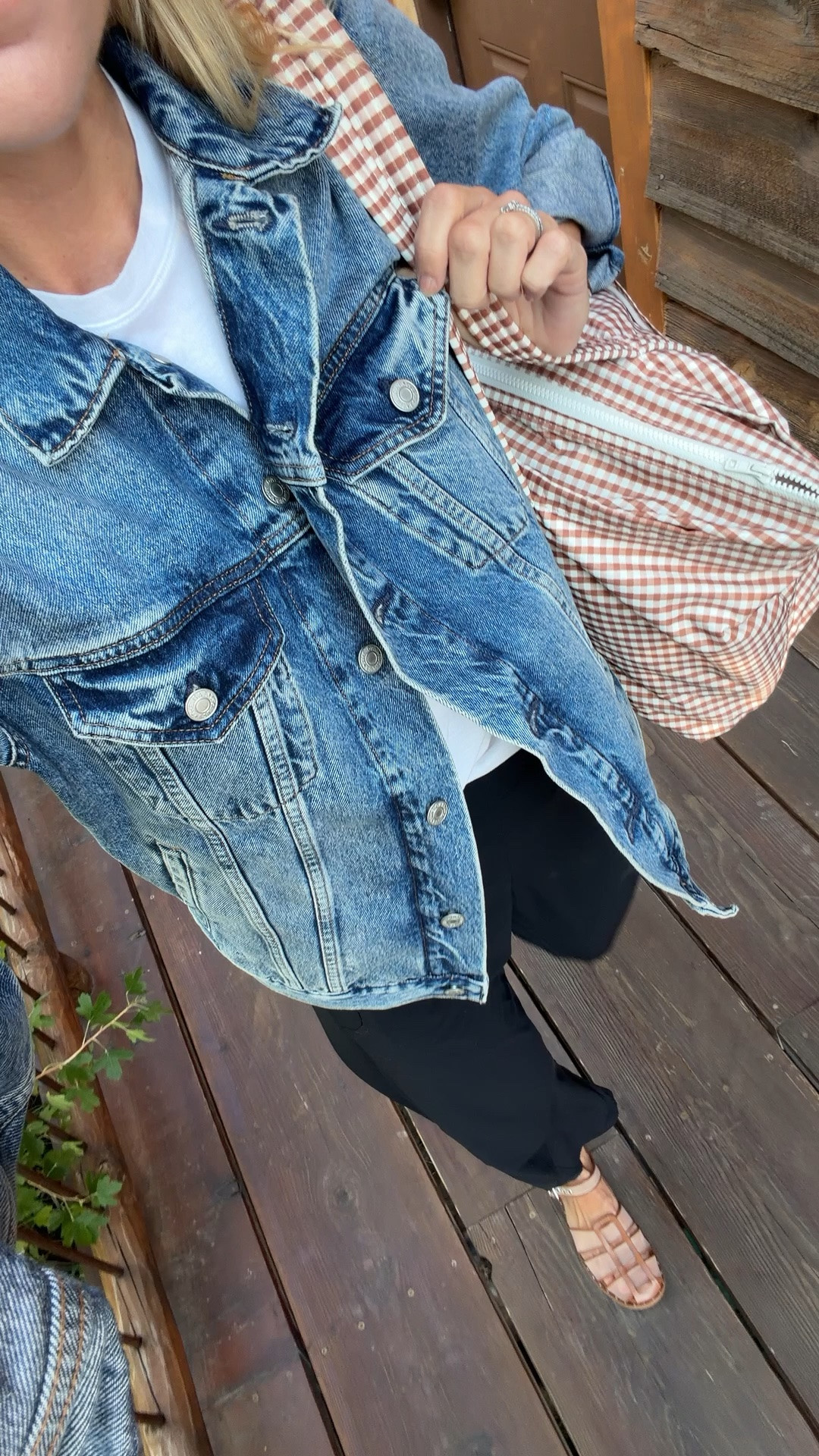 Go-to travel day outfit! I love this men’s denim jacket for a slightly oversized option. Wearing size small in the jacket.

#LTKTall #LTKTravel #LTKSaleAlert
