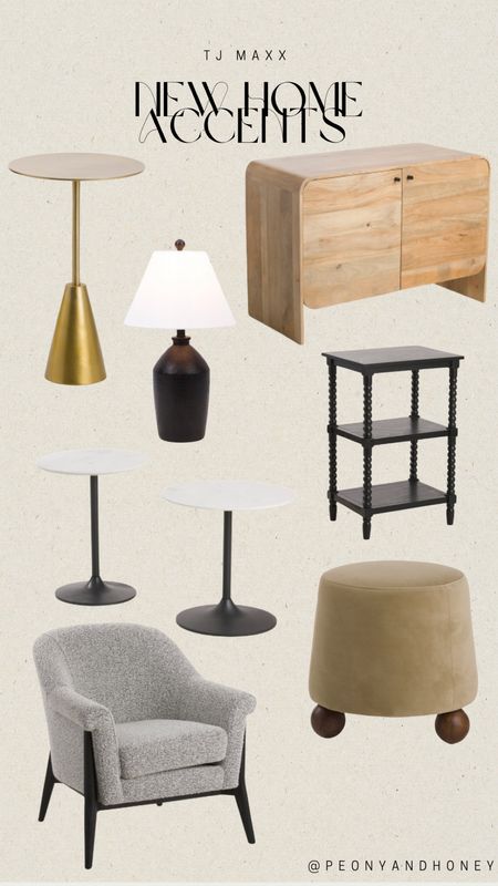 Check out these chic new home accents and furniture from TJ Maxx!  #homeaccents #furniture #ottoman #sideboard #tablelamp #marbletable #sidetable #accentchair

#LTKFind #LTKstyletip #LTKhome