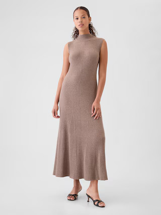 CashSoft Rib Mockneck Maxi Sweater Dress | Gap (US)