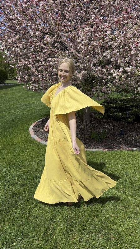 Butter yellow dresses 🌼

This flutter sleeve maxi dress is gorgeous for Summer ☺️ I’m wearing the XS and I love how lightweight and flowy it is. 

It’s so versatile and can be worn as a casual brunch outfit, family photos dress, Mother’s Day outfit, bridal shower guest dress, etc. I’ll link a few of my favorite butter yellow dresses below.

Summer outfit, Summer dress, date night outfit, spring date outfit, Amazon outfits, spring Amazon dress, baby shower guest dress, yellow dresses, yellow maxi dress, vacation dress, vacation dinner outfit, vacation outfit, butter yellow dress, flutter sleeve dress, long yellow dress, yellow wedding guest dress, garden party dress, Summer dinner party dress

#LTKVideo #LTKFestival #LTKSeasonal