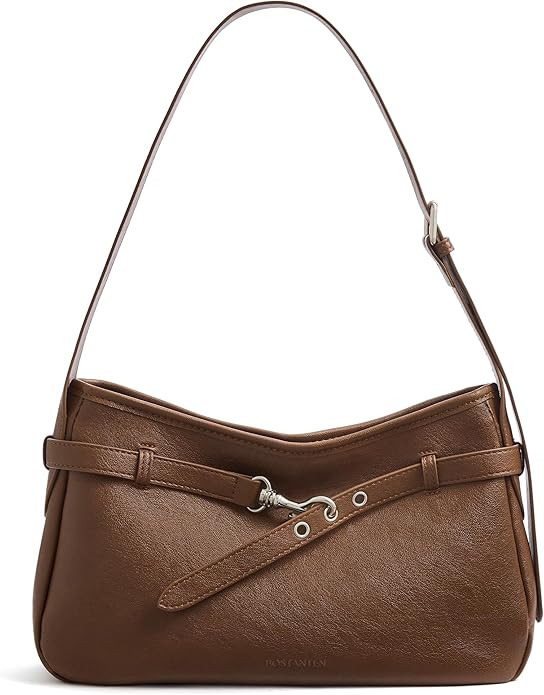BOSTANTEN Shoulder Bag for Women, Vegan Leather Hobo Bag, Trendy Handbags Designer Fall Purses wi... | Amazon (US)