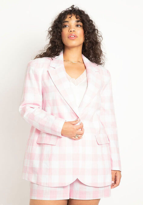 Oversized Plaid Blazer | Eloquii
