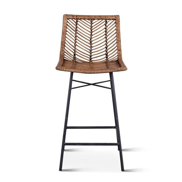 Bali Kubu Rattan Counter Chairs, Set Of 2 | Scout & Nimble