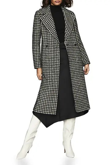 Celia Puppytooth Crombie Coat | Nordstrom Rack