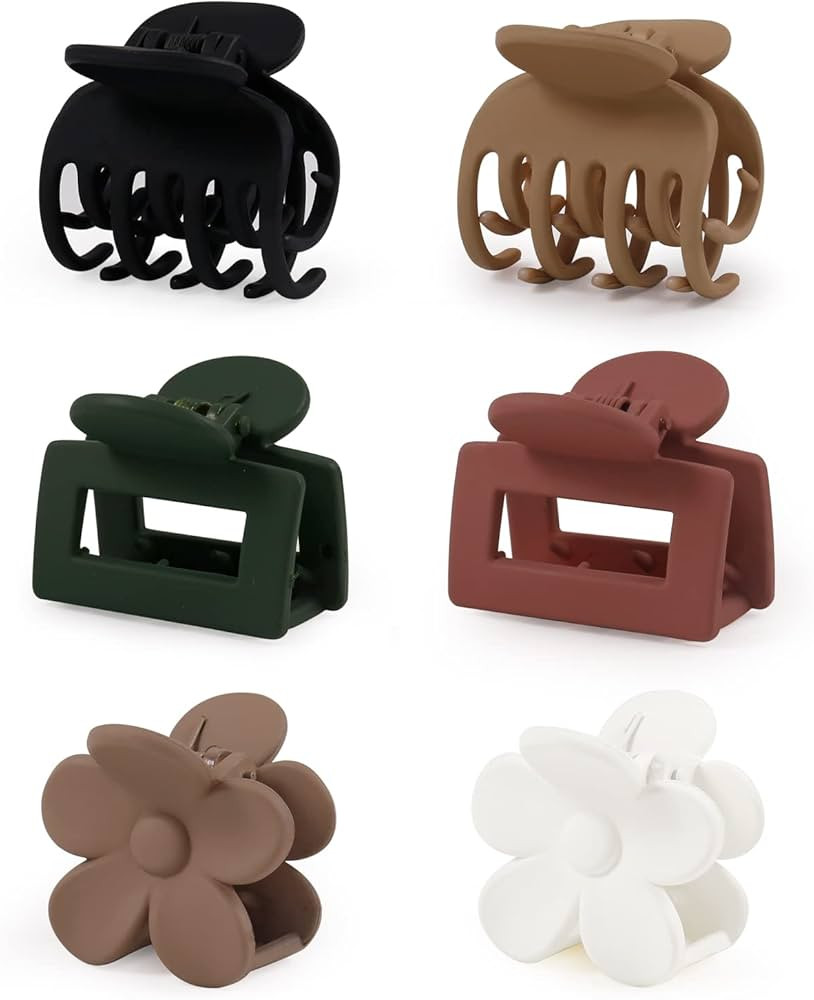 Elegance 11 designs Small Hair Clips For Women Hair Clips For Thin Hair Short Hair Medium Flower ... | Amazon (US)