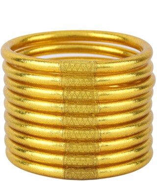 BuDhaGirl Serenity Prayer Metallic All Weather Bangle Bracelet Set | Dillard's | Dillard's