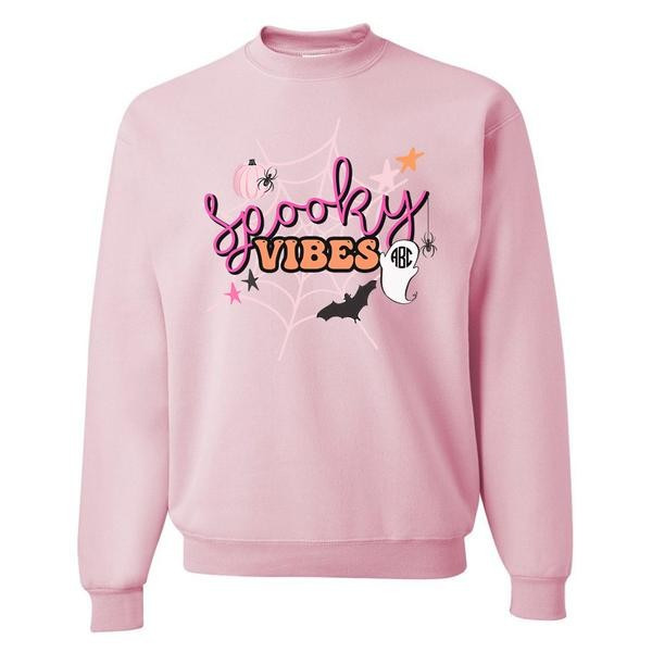 Monogrammed 'Spooky Vibes' Crewneck Sweatshirt | United Monograms