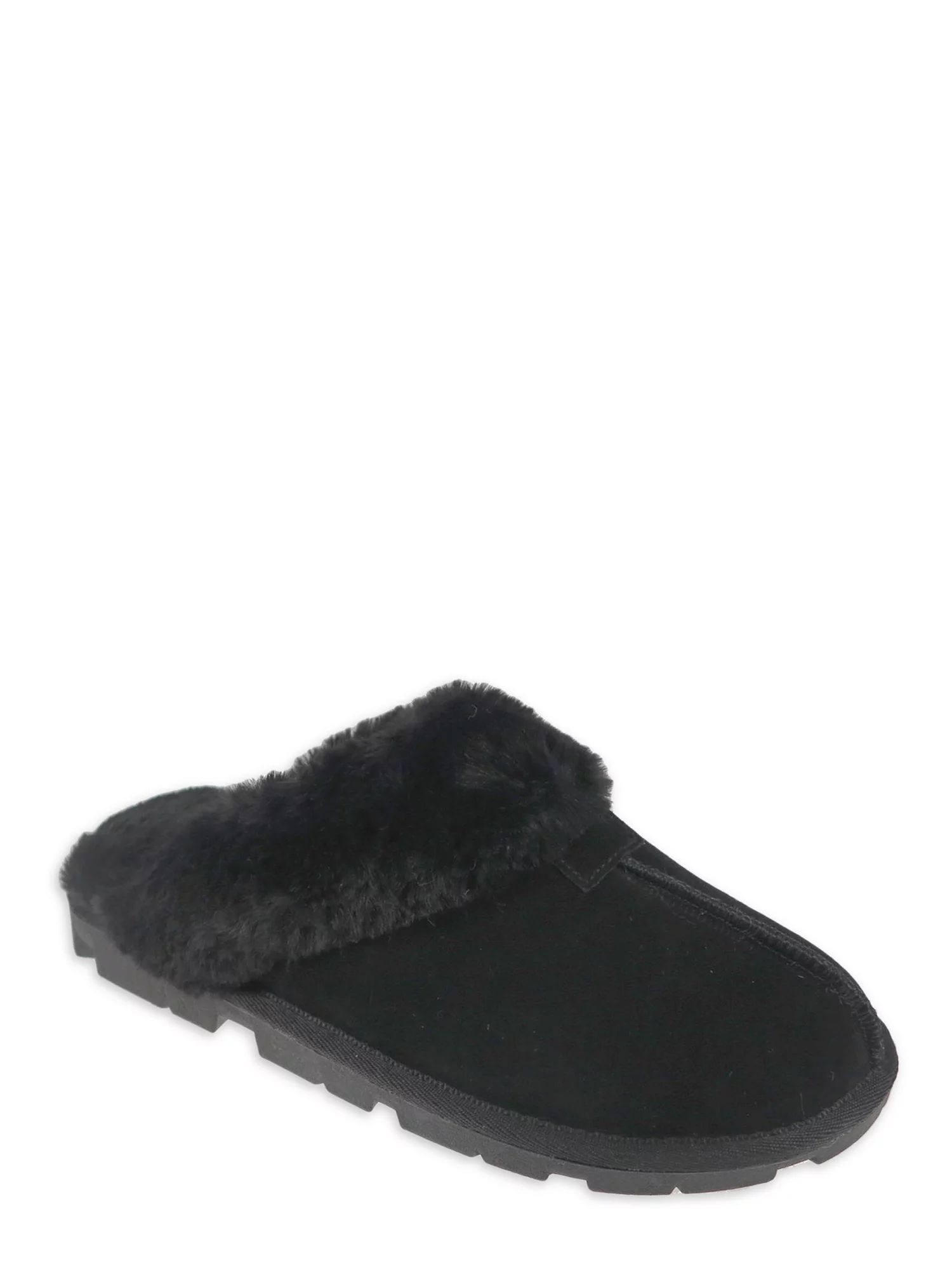 Secret Treasures Women's Genuine Suede Clog Slipper - Walmart.com | Walmart (US)