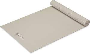 Gaiam Yoga Mat - Premium 5mm Solid Thick Non Slip Exercise & Fitness Mat for All Types of Yoga, P... | Amazon (UK)