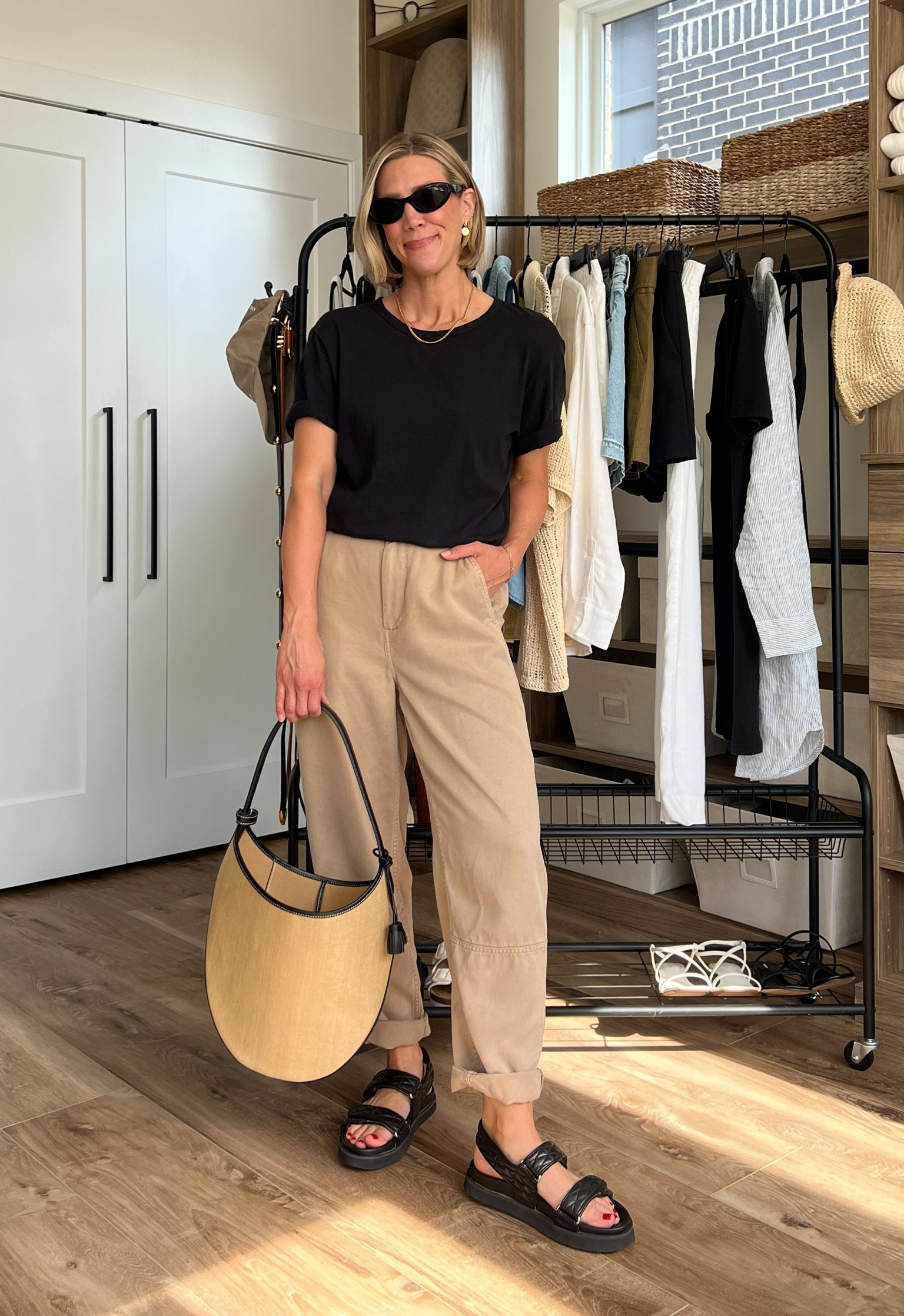 Wearing 2 tencel pants, small tee, sandals tts

#LTKFindsUnder100 #LTKFindsUnder50 #LTKStyleTip