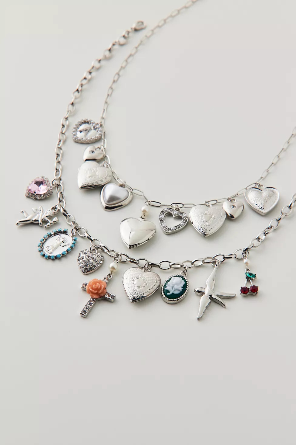 Bianca Layered Charm Necklace Set | Urban Outfitters (US and RoW)