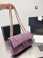Evening Bags Evening Bags Cha New Portable Clamshell Woolen CF Highquality Designer Design Origin... | DHGate