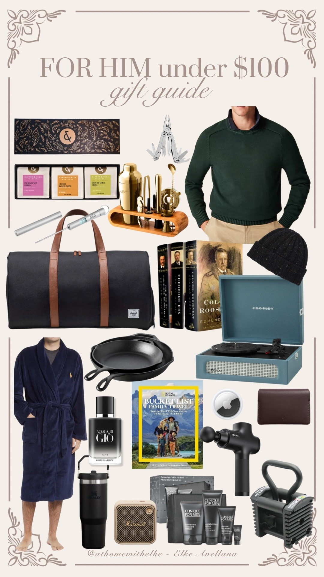 Gifts for him under $100 🤍
Rounded up my favorite best-selling, practical, and stylish gift ideas for men— think tech must-haves, cozy basics, kitchen favorites, grooming essentials, workout picks, and hobby gifts he’ll actually use. Perfect for husbands, boyfriends, brothers, dads, and the hard-to-shop-for guy on your list.

Tap to shop each item + save this guide for later!
Follow @athomewithelke on LTK for more holiday finds, gift guides, and budget-friendly favorites.

#LTKFindsUnder100 #LTKGiftGuide #LTKCyberWeek