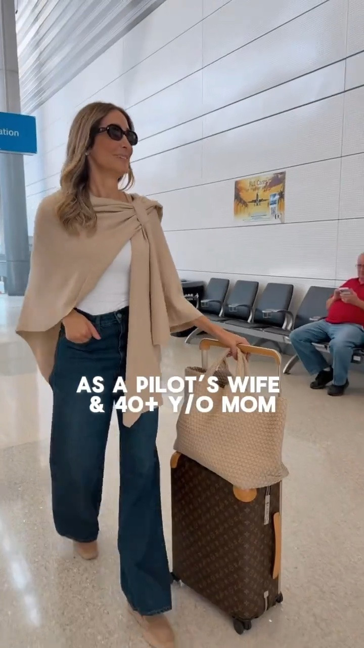 As a pilot’s wife and 40+ y/o mom
Here are some comfortable and stylish travel outfits that I highly recommend 
Poncho shade barley twist 
Airport outfits

#LTKU #LTKTravel #LTKTall