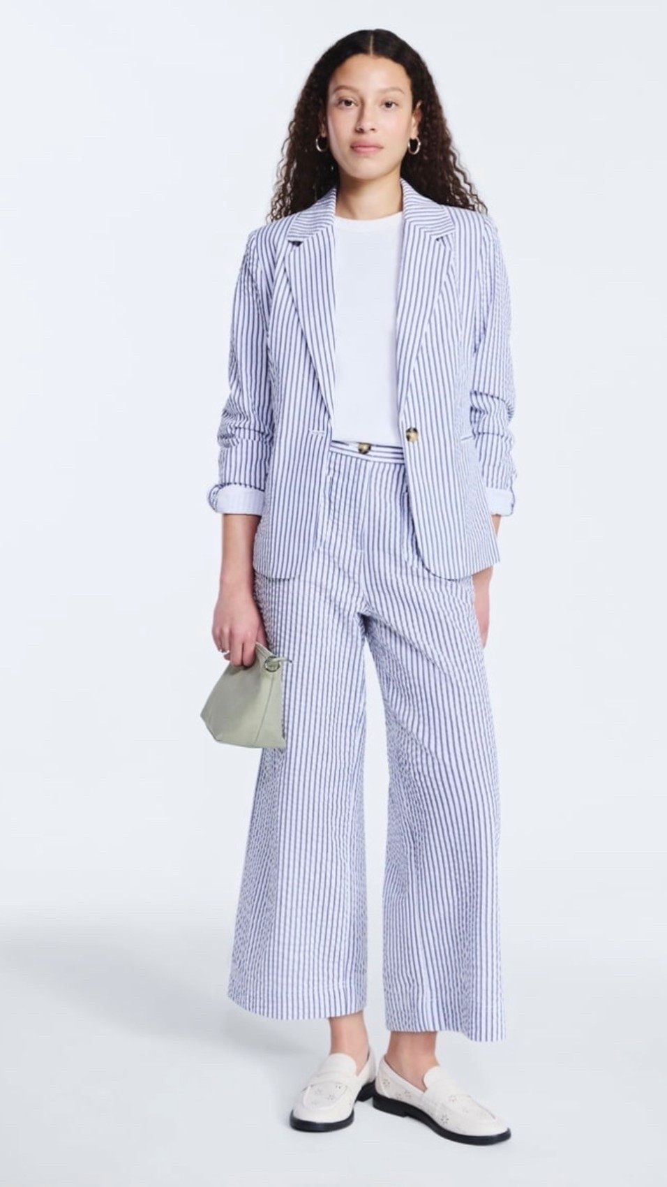 Blue Seersucker Spring Suit Set from Walmart 🤍💙


This blue and white seersucker set is giving classic coastal meets polished spring workwear 🌊✨ The striped blazer paired with the high rise cropped wide leg pants makes the perfect affordable matching set for the office, church, Easter, or a spring event. I love it styled with a simple white tee and chic loafers for that effortless preppy look.

Everything is from Walmart’s Free Assembly line and the quality is so good for the price point 🙌 The lightweight seersucker fabric is breathable and perfect for warmer days, and the cropped length keeps it modern and flattering.

Perfect for spring outfits, business casual looks, Easter outfit ideas, teacher outfits, and affordable workwear.

spring suit set, blue seersucker blazer, wide leg cropped pants, Walmart fashion finds, affordable business casual, Easter outfit idea, preppy spring outfit, women’s matching set, coastal style outfit

#LTKWorkwear #LTKOver40 #LTKSeasonal