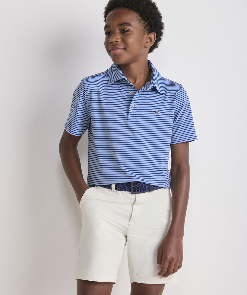 Boys' Performance Bradley Stripe Sankaty Polo | vineyard vines