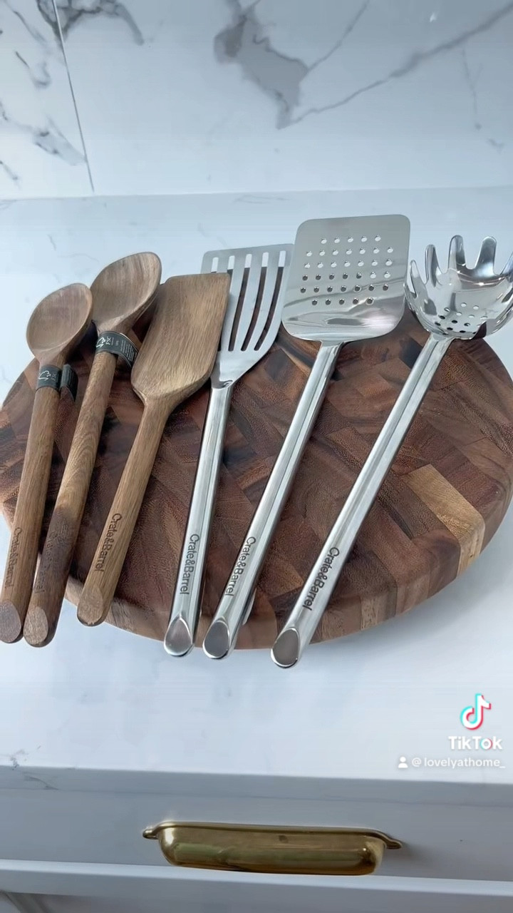 My Crate and barrel cooking utensils and wood cutting board

#LTKfamily #LTKhome #LTKunder100