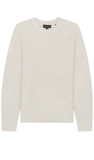 Boiled Cashmere Thermal Crew Sweater in White | Revolve Clothing (Global)