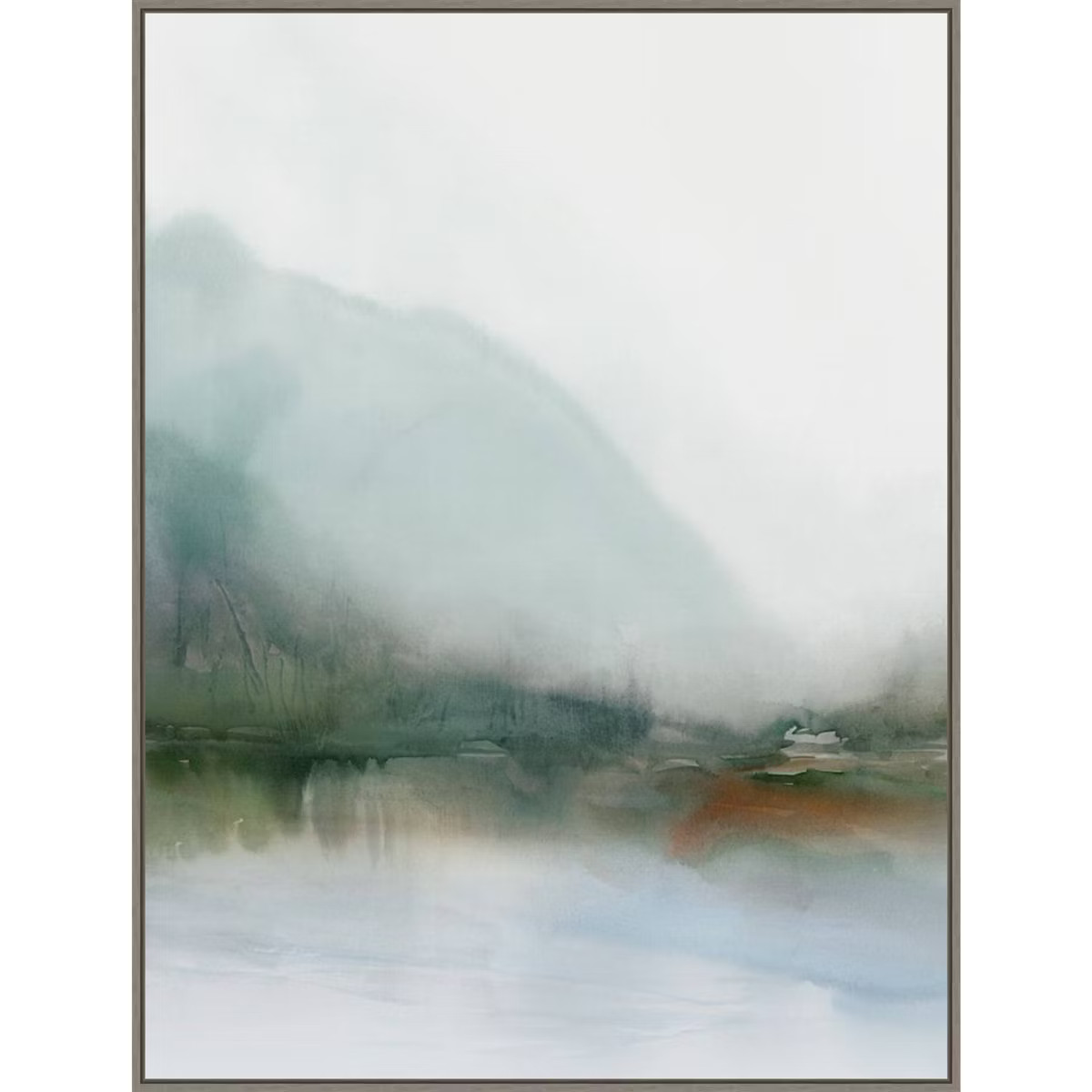 32" x 42" Sapphire Lake I by Ian C Framed Canvas Wall Art Print - Amanti Art: Modern Decor, Hand-... | Target