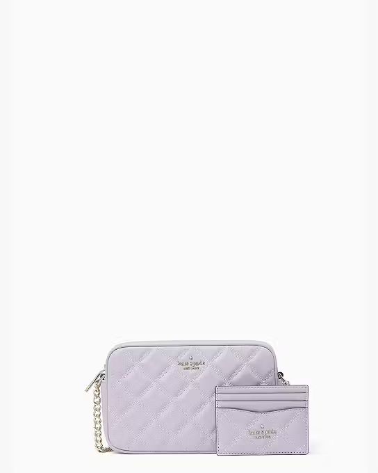 Tinsel Smooth Quilted Boxed Crossbody Set | Kate Spade Outlet
