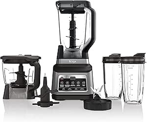 Ninja BN801C, Professional Plus Kitchen System With Auto-iQ, 72oz Pitcher, Black/Silver, 1400W (C... | Amazon (CA)