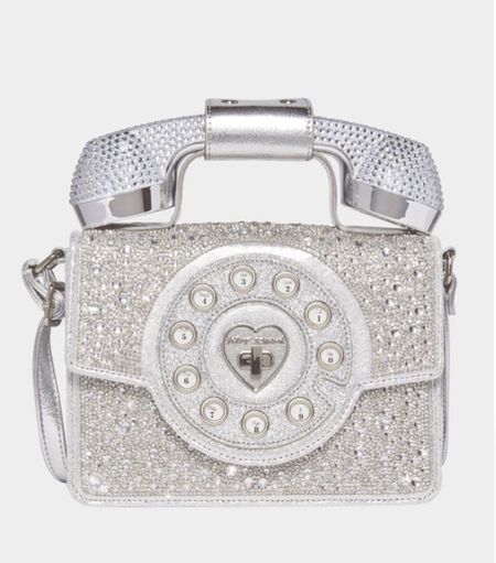 #phonebag #phonehandbag #blingbag #silverphonebag #bedazzledbag #phoneshapedbag #crystalhandbag #uniquehandbag #gift #holidaybag 

#LTKGiftGuide #LTKHoliday #LTKitbag