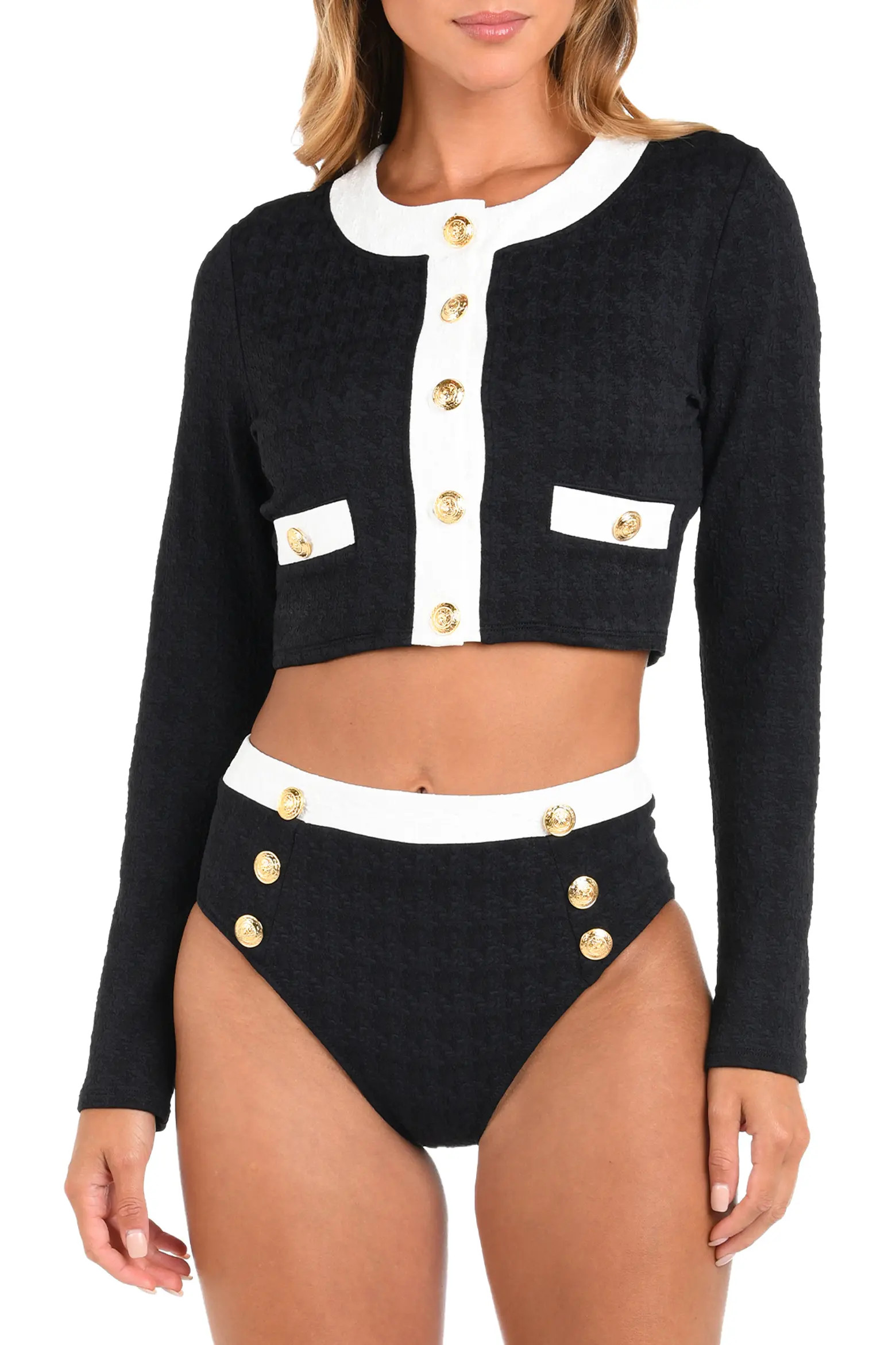 Adaline Colorblock Crop Rashguard (Women) | Nordstrom | Nordstrom