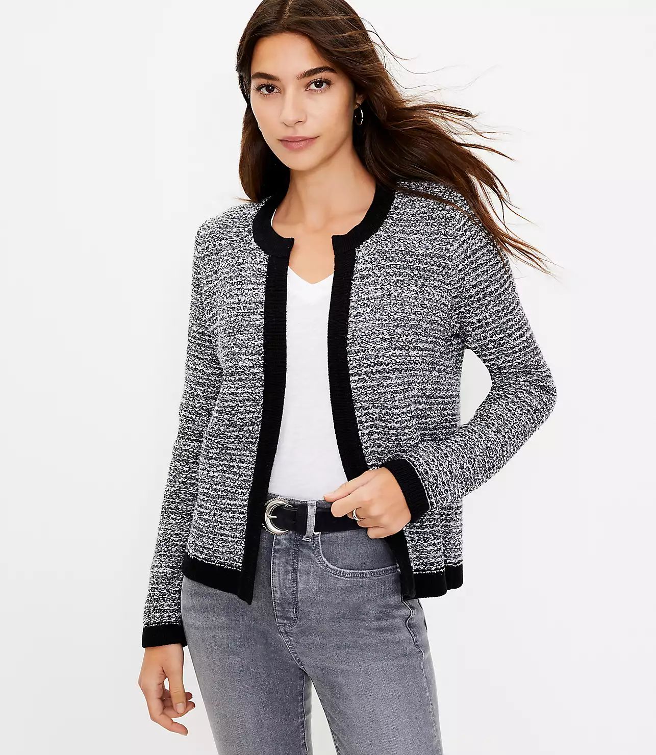 Tweed Sweater Jacket | LOFT | LOFT