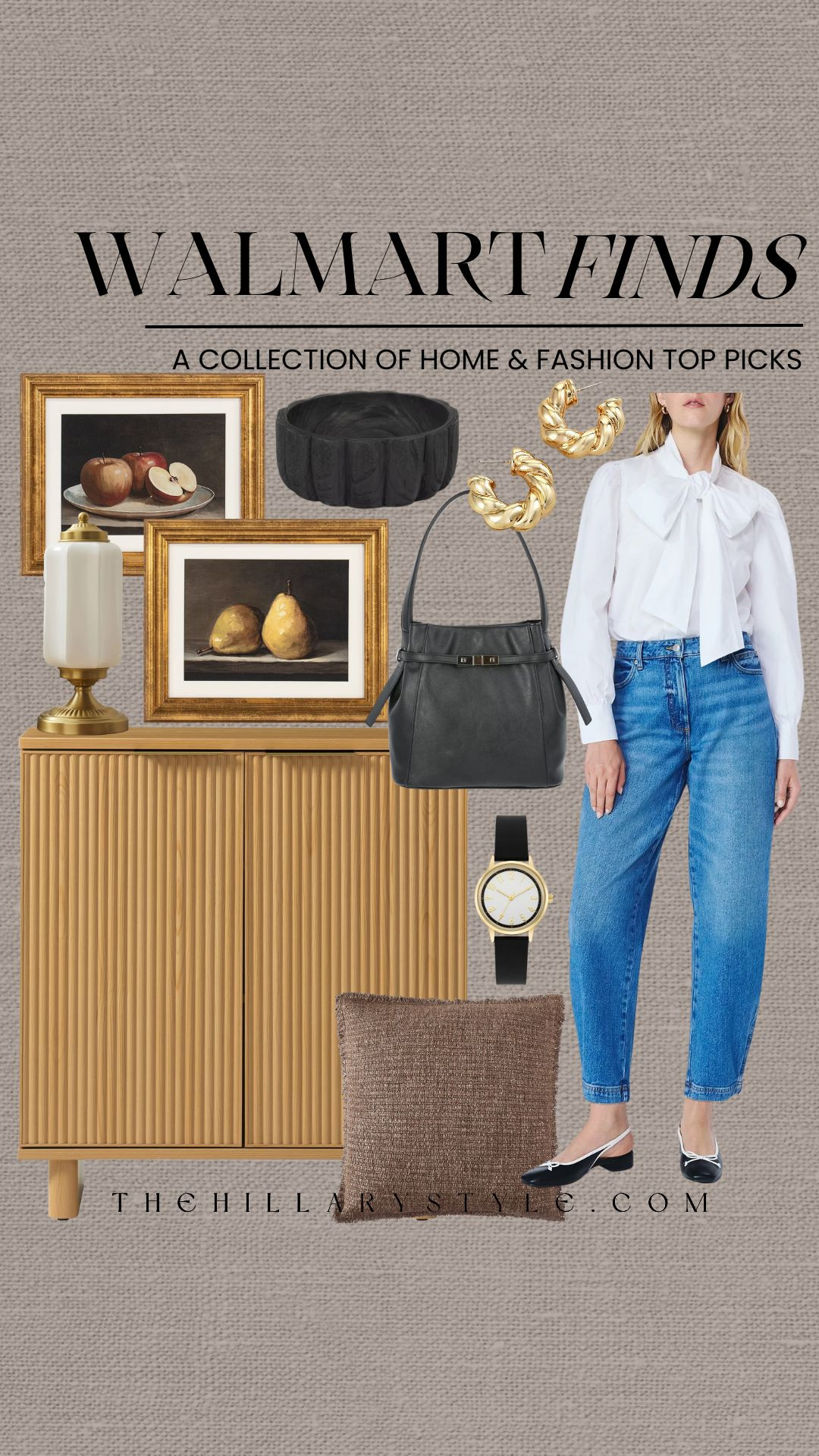 Winter Refresh: Walmart Elevated Home & Fashion Finds
Level up your winter aesthetic with these high-end looks at Walmart prices.

Winter 2026 is all about warm neutrals and curated textures, and Walmart’s new arrivals are hitting every trend. For your wardrobe, the viral Time and Tru barrel jeans are a total must-have—pair them with a crisp white bow blouse for that perfect feminine-meets-edgy vibe.

In the home, we're leaning into organic modernism with the Better Homes & Gardens reeded oak cabinet—a designer-inspired piece that adds instant architectural interest to any room. Complement the wood tones with neutral framed wall art to create a serene, minimalist gallery wall. From sculptural decor to quiet luxury fashion, these finds prove you can achieve a high-end lifestyle on a budget. Whether you’re refreshing your entryway console or building a winter capsule wardrobe, Walmart is the ultimate destination for affordable luxury this season.

#WalmartFinds #WalmartStyle #TheHillaryStyle #WinterAesthetic2026 #BarrelJeans #QuietLuxury #WalmartHome #NeutralHomeDecor #ReededFurniture #WinterFashionTrends #OrganicModern #AffordableLuxury #HomeRefresh #CapsuleWardrobe #LTKhome 

 

#LTKootd #LTKSeasonal #LTKHome