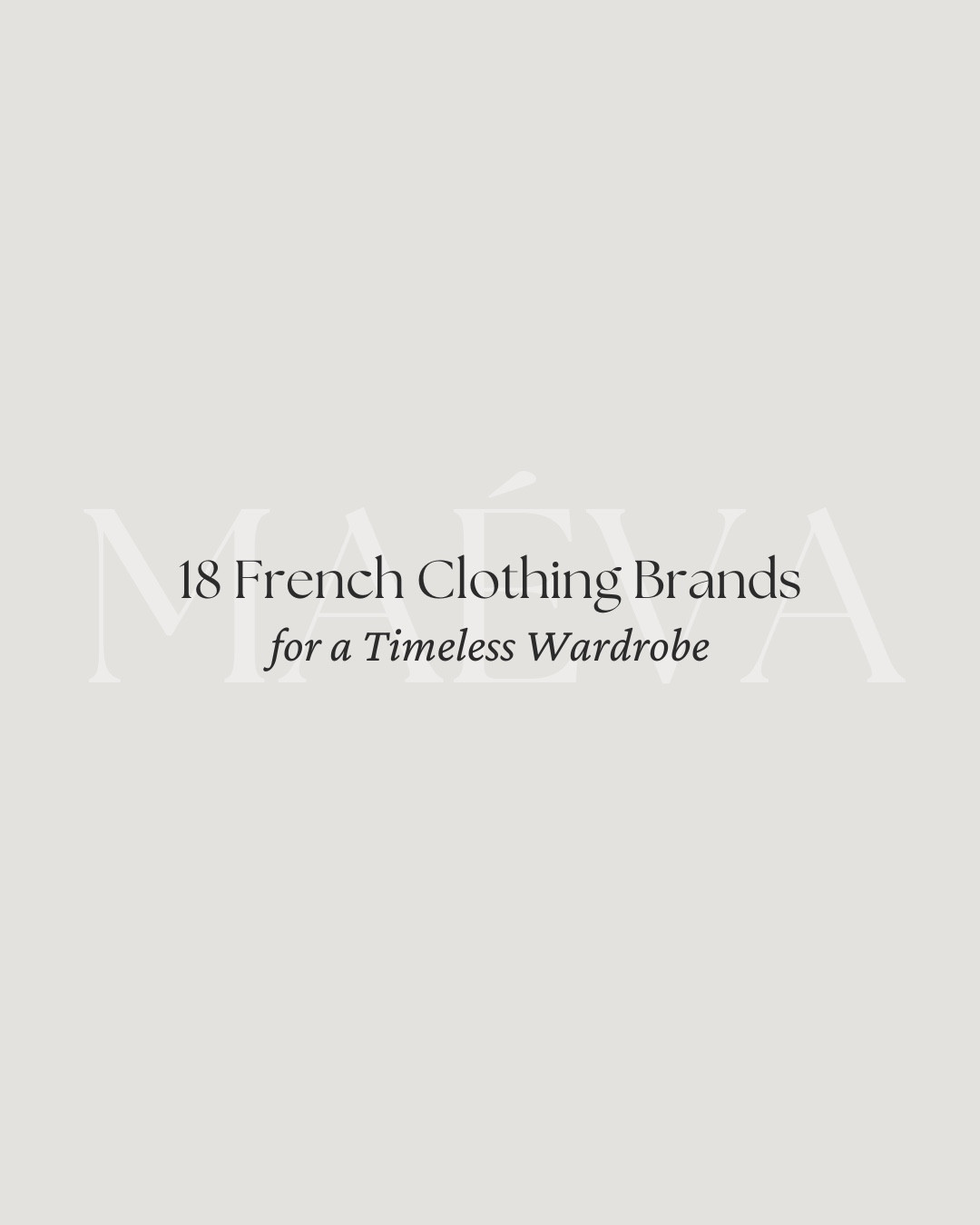 18 French Clothing Brands for a Timeless Wardrobe 🤍

📝 Note: only able to link several brands here, for the full edit head to maevawithamour.com and explore the latest article or via ShopMy under ‘French Brands'

A curated edit of 18 French clothing labels I truly love, from heritage staples and Parisian icons to smaller designers creating with intention ✨

Think elevated essentials, romantic silhouettes, sharp tailoring, and those quiet-luxury pieces that make getting dressed feel easier and more special, season after season! 

📍 Discover the full article on maevawithamour.com, where you can explore all 18 brands in detail, learn more about each label, and shop every style directly! You can also find the complete edit on ShopMy @ maevawithamour under ‘French Brands’ - link in bio

👉 Save this post for your next shopping moment, and follow for more intentional style edits, brand discoveries, and French inspired wardrobe finds! 

With Amour, M.

#frenchstyle #parisianstyle #frenchbrand 

#LTKootd #LTKdayinmylife #LTKTravel