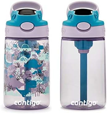Contigo Kids Water Bottle with Redesigned AUTOSPOUT Straw, 14 oz., Dinos, 2-Pack | Amazon (US)