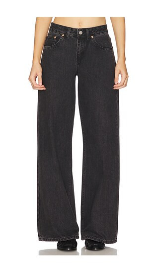Dr. Denim Rhue Wide Leg Jeans in Black. - size 27 | Revolve Clothing (Global)