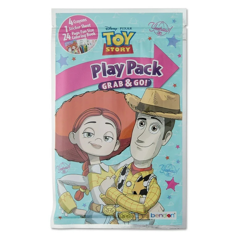 Toy Story Valentine's Day Grab & Go Play Pack, 24-Page Mini Coloring Book - Kids Activity by Bend... | Walmart (US)