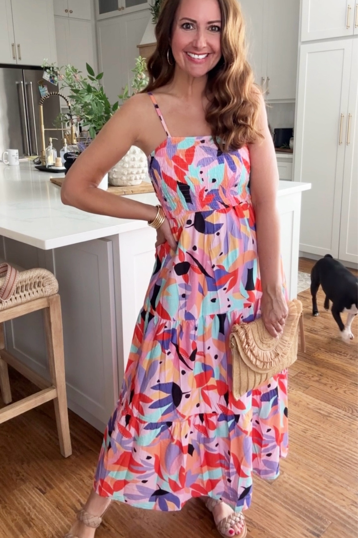 Wearing a small in this Amazon dress❤️ Adjustable straps. Stretchy bodice.
.


#LTKSaleAlert #LTKOver40 #LTKFindsUnder50